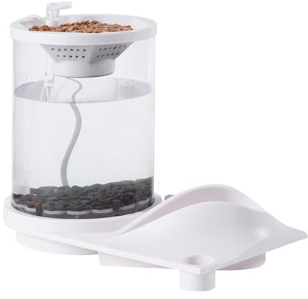 Vuggdt Desktop Betta Fish Tank – Selbstpflegendes, leises Fischglas mit Filtersystem – kleines aquaponisches Hydrokultur-Aquarium-Ökosystem für Zuhause, Fischgeschäft, Wohnung, Arbeitsplatz