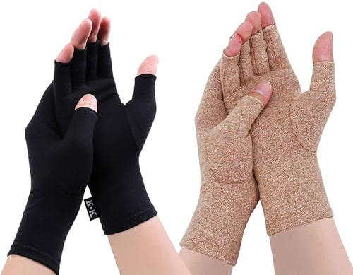 Fingerlösa handskar för kvinnor män – andningsbar mjuk bomull halvfingerhandske spandexblandning, bekväm passform, fukttransporterande, perfekt för sportarbete