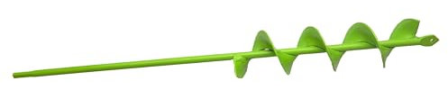 WERHE Coclea per trapano 50 mm Ø, 450 mm lunghezza - Coclea da giardino per avvitatore a batteria per piantare, fiori e scavare buche - Strumento di scavo per il giardino