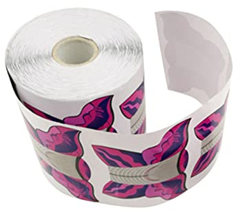 FRCOLOR Diseño Elegante y Práctico de Papel Dorado 100 Moldes para Uñas Guía Precisa para Extensión de Uñas Adecuado para Decoración y Manicura Profesional