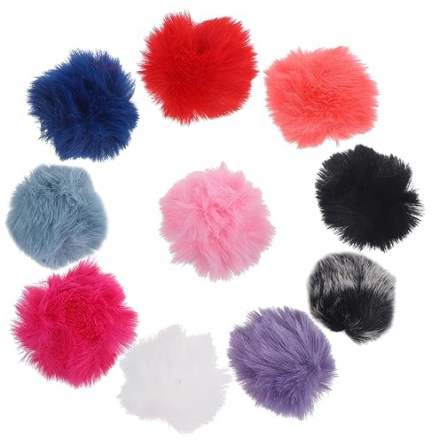 jojofuny 10stücke Teiliges Mikrofon Windschutz Mit Flauschigem Fell Winddichte Lavaliermikrofon Windmuff Für Indoor Und Outdoor Farbige Mikrofonhauben Robust Und Kompakt Einfache Anwendung