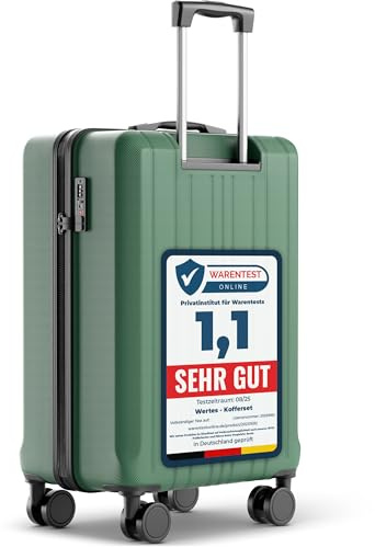 Wertes Koffer Mittel 67cm - 60L - TSA Schloss Hartschalen Koffer mit Doppelrollen, Reisekoffer & Trolleys, Reisekoffer mit Rollen
