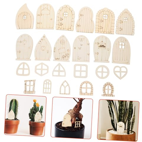 HIAKDOFT 96pièces Porte De Jardin De Fées Miniature Porte De Fées pour Décoration De Jardin Ornement De Artisanal Kit De De DIY