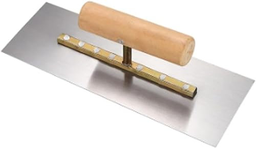 Racloir Peinture Acier Inox Truelle Ciment Plâtre Outil Finition Plaque BA13 Spatule Maçonnerie Béton Construction(36 * 10cm)