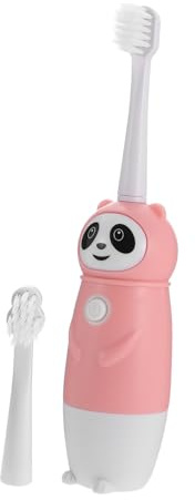 MOTHNUR Kinderzahnbürste Elektrisch mit Weichen Borsten Sanfte Vibration Kindgerechtes Design Jahre Fördert Gesunde Zähne und Putzgewohnheiten Inklusive Aufsteckbürsten Pinkes
