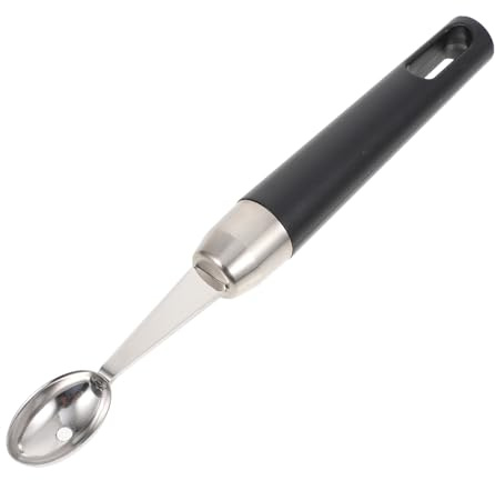 INOOMP Cucchiaio per Frutta in Acciaio Inossidabile Scavino Melone e Anguria con Manico Ergonomico Antiscivolo Utensile da Cucina Pratico per Preparare Dessert e Snack Sani