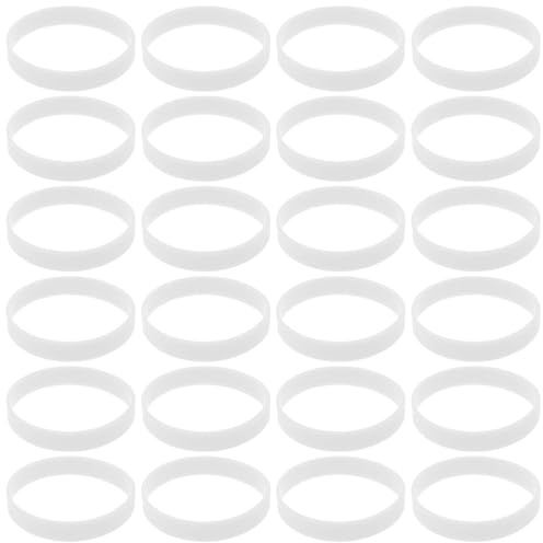 Alasum 100 Braccialetti Luminosi in Silicone Fosforescente Braccialetti Luminosi per Feste per Corsa Notturna Flessibili e Sicuri per Uso Esterno