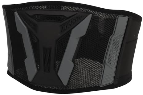 Generic Cintura Protettiva Resistente per la Vita del Motociclo, Protezione di Supporto Stabile Regolabile per Avventure Fuoristrada in PVC + Poliestere ((L/XL))