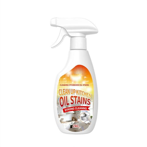 Clean Up Kitchen Oil Stains - Heavy-Duty Kitchen Degreaser Foam Cleaner for Stovetops, Range Hoods and Greasy Surfaces, Fast-Acting Formula for Effortless Deep Cleaning (1Pcs)
