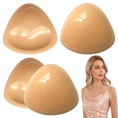 2 Pares Relleno Sujetador Push Up Adhesivo Pecho Relleno Sujetador Sujetador Adhesivo Push Up Sujetador Invisible Adhesivo Pezoneras Push Up Sticky Bra Suaves Y Delicadas Con La Piel Excelente Efecto