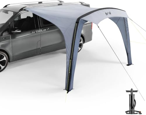 Trail Air Sun Canopy for Campervans & Motorhomes, 300cm x 220cm x H210cm | Inflatable TPU Air Pole, 5000mm Waterproof, UPF50+, Kador Strip & Throw-Over Lines, Safety Purge Pump & Carry Bag Included