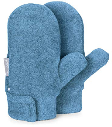 Sterntaler Fleece-Fäustel mit Daumen, Alter: 12-18 Monate, Größe: 1, Mittelblau