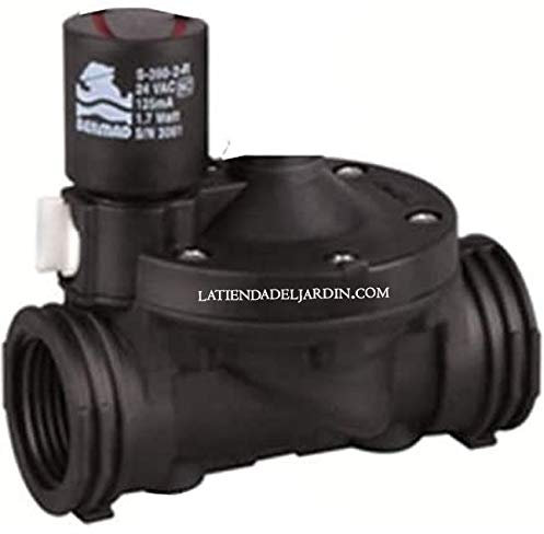 Suinga - ELETTROVALVOLA 1 9V Bermad con regolatore di flusso della serie 200, per uso residenziale e agricolo. Funziona con programmatori d'irrigazione a batteria 9V.