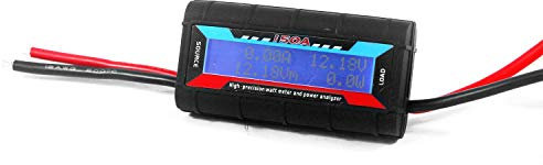 Taikuwu 150 Amps High Precision Power Analyzer Watt Meter Battery Consumption Performance Monitor with LCD Backlight for RC, Battery, Solar, Wind Power