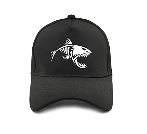 Baseballmütze Hiphop Sonnenhut Fishbone Baseball Caps Damen Herren Verstellbare Snapback Fishing Fish Bone Cap Coole Unisex-Hüte Faltbar Verstellbar Hut Geburtstagsgeschenke