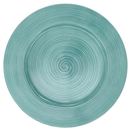 SARO Lifestyle Set of 4 Elegant Ceramic Look Plates 33 cm