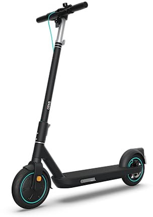 Odys Pax Faltbarer E-Scooter mit Straßenzulassung & Appanbindung (max 20 km/h, bis zu 30km Reichweite & bis max 115kg Gesamtgewicht, 9 Luftreifen, duales Bremssystem, IP55, LED-Farbdisplay)