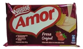 GALLETA AMOR - NESTLE - GALLETA WAFER AMOR DE FRESA - 100 g