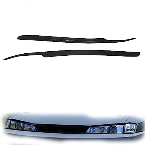 VTAIEX Décoration de Phare Phare Sourcil pour Nissan pour S14 1997 1998 Phare Décoration Accessoires Couverture Voiture Tête Lampe Paupières Garniture Autocollant