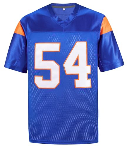 Afuby Thad Castle Jersey, 54 Mountain State Football Jerseys Blue White S-XXXL, Blue, Medium