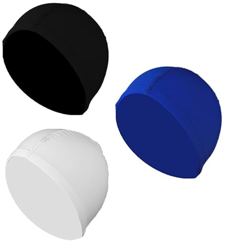 Azlanway Cooling - Berretto da ciclismo sotto il casco, 3 pezzi, traspirante, in seta di ghiaccio, per l'estate, assorbe il sudore, per ciclismo, corsa, motociclismo