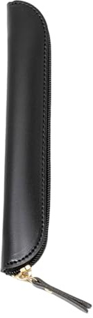 LAIOUSN Stift-Schutzhüllen für Kugelschreiber, Verpackung, Bleistift-Aufbewahrungstasche, PU-Leder, Stifteetui, Stifteetui, Schreibtisch-Organizer, Schwarz