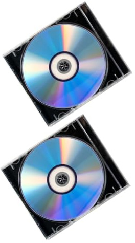 SOPOTUTU 2 Set Dischi Registrabili Vuoti Cd Dvd con Custodia Jewel Case Capacità per Registrazione Audio e Musica Compatibili con Dispositivi Protezione Avanzata dei