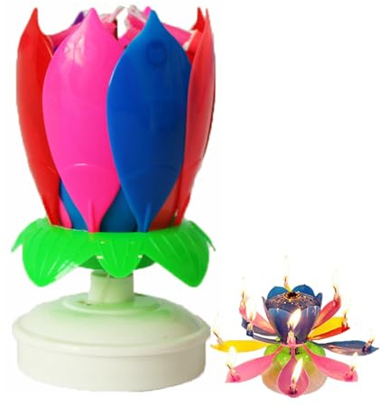 HhBdy Bougie Anniversaire, Bougies Anniversaire Enfant Intéressant, Bougie Gateau Rotatif Bougies Créativité pour Fête d'anniversaire Anniversaire Fête de Mariage (Couleur)