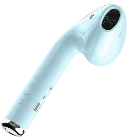 Buhygn Altoparlanti giganti, portatili, divertenti, a forma di auricolare, altoparlanti stereo per la casa, per attività all'aperto, feste, falò, escursioni, ciclismo, campeggio, auto, doccia