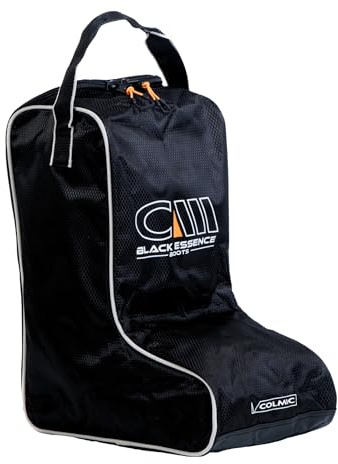 Colmic Black Essence – Attrezzatura Tecnica da Pesca e Sport, Tessuto High Performance, Tasche Multiple, Viaggio, Fitness e Piscina (Boots – Porta stivali tecnico ventilato)