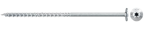 fischer Power-Fast FPF-SZ 4,5 x 45 A2P, Premium Spanplattenschraube mit Senkkopf und Teilgewinde, zur Befestigung von tragenden Bauteilen in Holz, nicht rostender Stahl, 25 Stück
