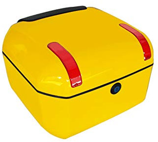 ZXCASDF Topcase Motorradkoffer Motorradkoffer-Innentaschen Set Passend Zu Gepäck, Seitenkoffern Und Top Case Aufbewahrungskofferroller Kann Helme,Goose Yellow