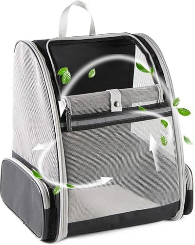 Katzenrucksack, volle Belüftung, Haustier-Tragerucksack für Katzen und kleine Welpen, von Fluggesellschaften zugelassener Katzen-Tragerucksack für Reisen und Wandern