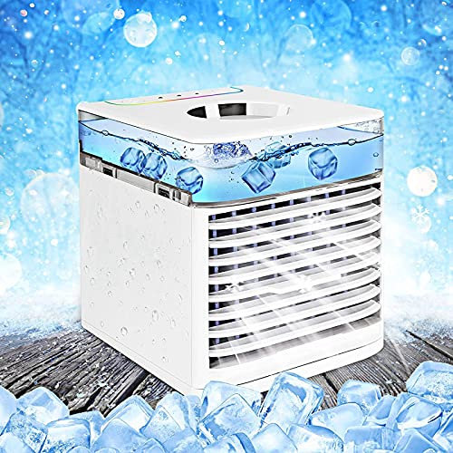 Ventilador Enfriador De Aire - PortáTil 4 En 1 Climatizador Portatil Frio Calor - ProteccióN Del Medio Ambiente Climatizador Silencioso, para La Oficina De Viajes Familiares