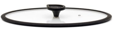 Ovaler Deckel aus gehärtetem Glas, 26 x 38 cm, Luchetti K360, ideal für Fische Luchetti mit Silikonrand
