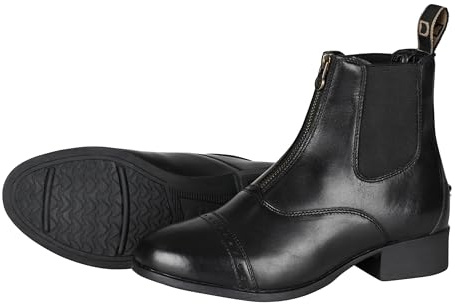 Dublin Foundation Zip Paddock Boots II, Black, Adults 6
