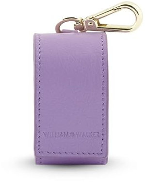 William Walker - Hochwertiger Kotbeutelspender aus echtem Rindsleder - Maximal robust, langlebig und pflegeleicht - Für kleine, mittlere und große Hunde - Besonders einfache Bedienung