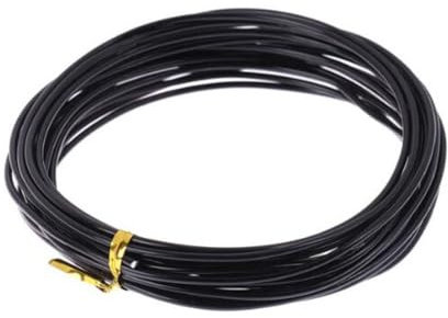 YSUUZRL Filo nero per bonsai, in alluminio, per addestrare piante e alberi (3 mm-10 m)