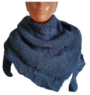 gestricktes Tuch, Dreieckstuch gestrickt, Drachenschal