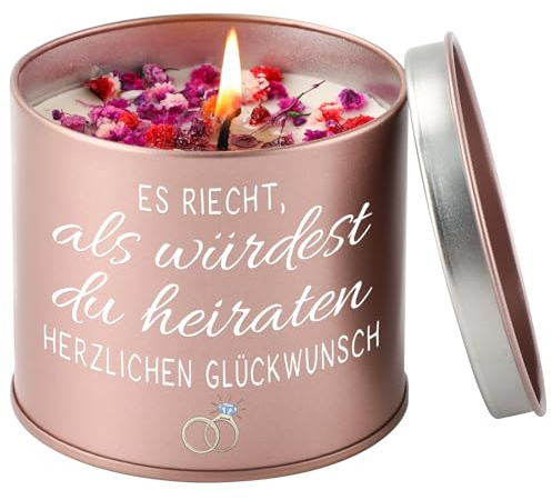 Hochzeitsgeschenke für Brautpaar,9OZ Lavendel Kerze Ideen Hochzeitsgeschenk | Geschenk Hochzeit, Mr und Mrs Verlobungsgeschenk für Beide, Jahrestag Geschenk zur Hochzeit