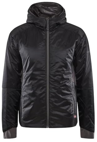 Craft ADV EXPLORE LIGHTWEIGHT | Lätt jacka herr XL | Svart | Packbar utomhusjacka herr | PrimaLoft-isolering | 2 fickor med dragkedja | huva | stretchinsatser | vandringsjacka män