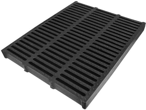 EXCLURA Entwässerungsrinne Breiter Graben-Abflussgitterdeckel für Pflastersteine, HDPE-Rinnenablauf mit Gitter, Außen-Entwässerungsgraben-Wasser-Regen-Sturmsiebplatte(Thk-3cm (1 1/8))