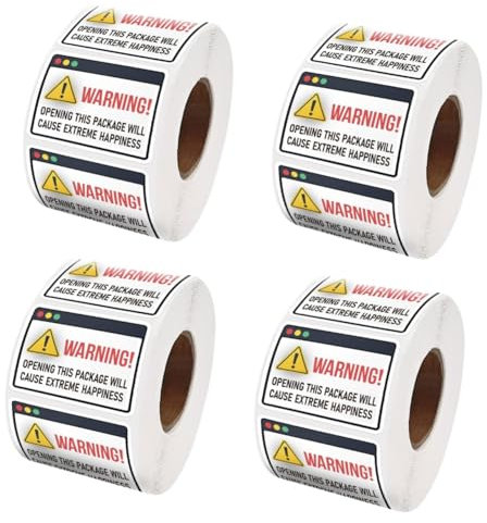 Sewroro 4rollen Roll Mit Aufklebern Für Glücksmomente Selbstklebende Etiketten Für Pakete Umschläge Und Dekorationsaufkleber