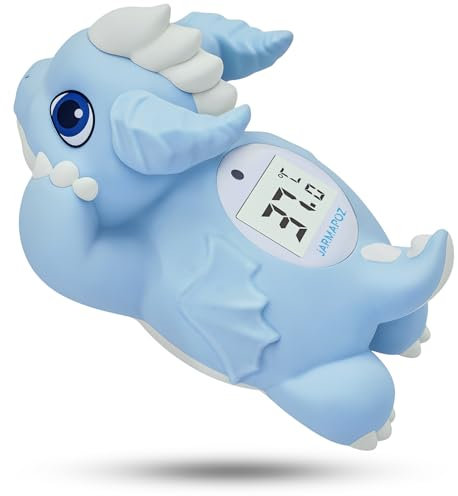 JARMAPOZ Badethermometer für Babys – Zuverlässiges Wasserthermometer für sicheres Baden. Schnell ablesbares, schwimmendes Thermometer in Fahrenheit und Celsius – Ideal für die Säuglingspflege
