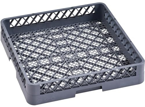 Stalwart Dishwasher Basket 500mm for Washing Utensils, Pots, Pans, Bowls Cups & Saucers, Warewash Spare Basket | Capacity 20 Pints, Open Basket 50 x 50cm x 10cm H