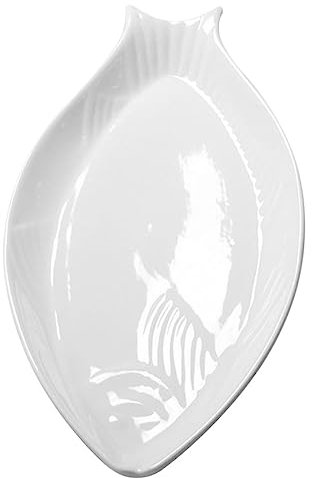 iplusmile Assiette De Service Céramique Pour Poisson Plat De Service Pour Aliments Assiette Céramique Pour Maison