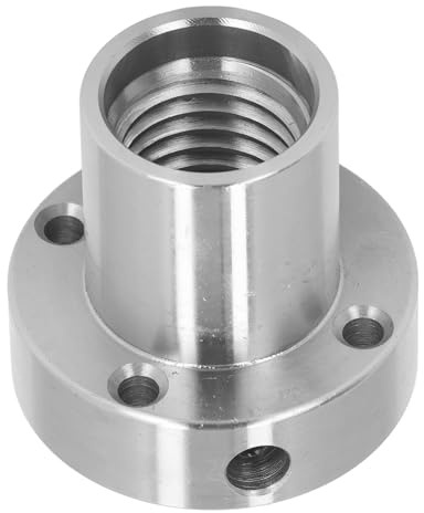 YWBL-WH Lathe Faceplate 2 Inch, Alloy Steel Woodworking Chuck Face Plate for 1x8TPI Spindle, Easy Install with Mounting Screws, Glossy Finish