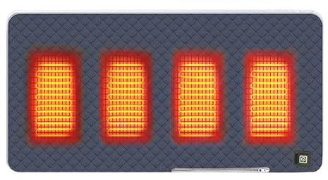 Del Sedile Riscaldato - Smart Pad Riscaldante In Poliestere | Tappetino Caldo USB Portatile 45x90 Cm | Fornisce Un Calore Confortevole Supportando I Posti A Sedere All'aperto Al Coperto Durant