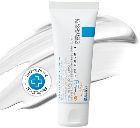 La Roche-Posay Cicaplast Baume B5 LSF 50, Wundpflege-Balsam, Bei irritierter und narbiger Haut, Mit LSF 50 und Provitamin B5, Für Kinder und Erwachsene sowie für die Tattoopflege geeignet, 40 ml