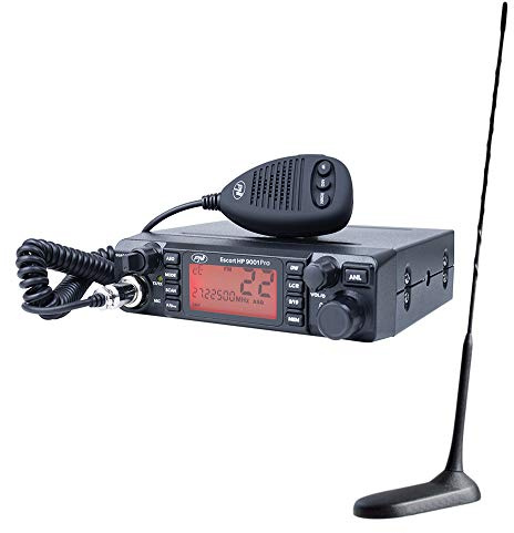 PNI Radio CB Escort HP 9001 PRO ASQ 12/24 + Antenne CB Extra 45 mit Magnet